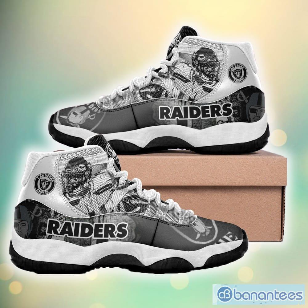 LAS VEGAS RAIDERS AIR JORDAN 11 SNEAKERS - - extreme-honor