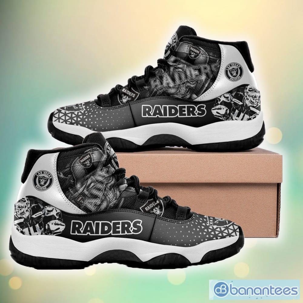 Las Vegas Raiders NFL Air Jordan 11 Sneakers Shoes Gift For Fans - Banantees