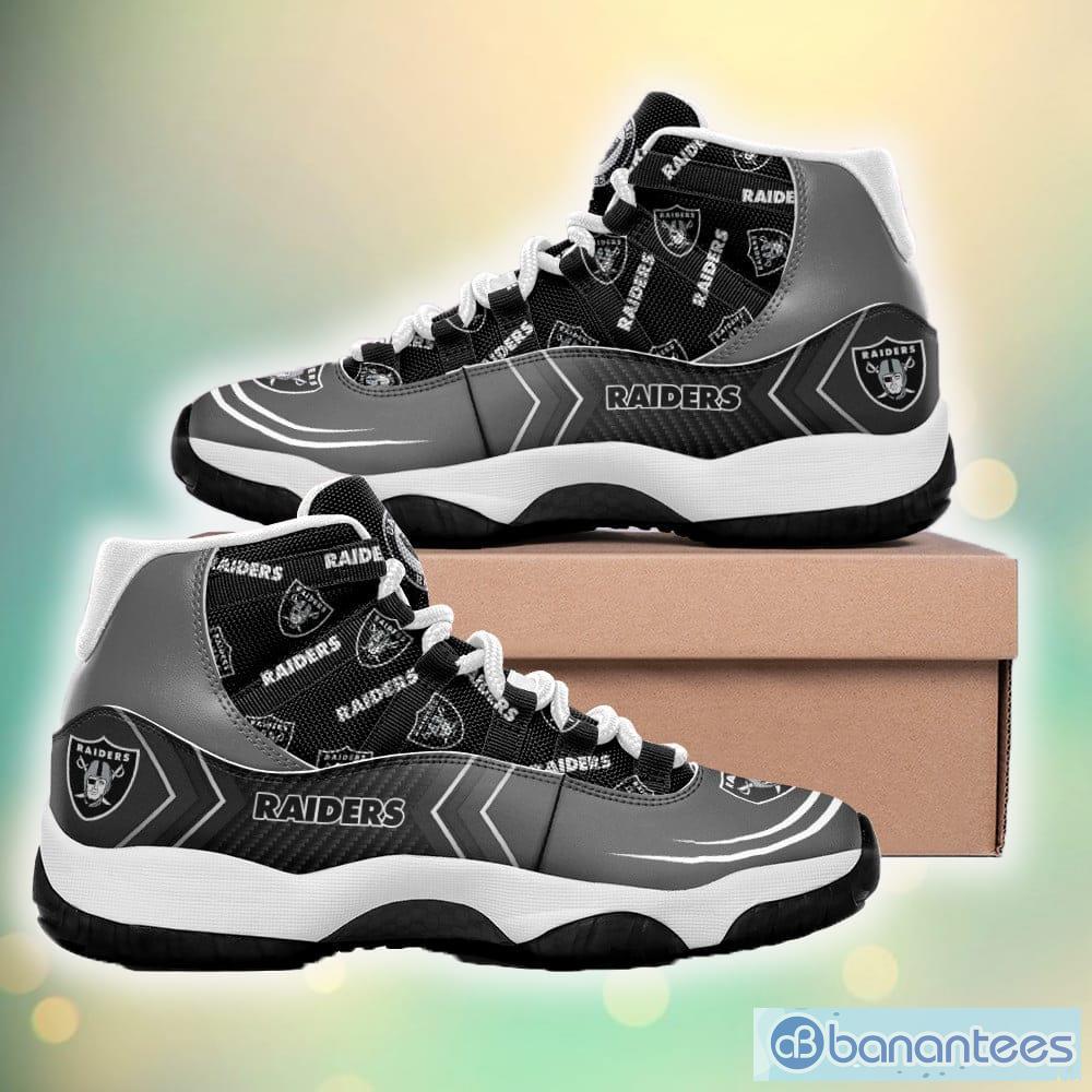 Custom Name NFL Las Vegas Raiders Sport Sneakers Air Jordan 13 Shoes For  Fans - Banantees