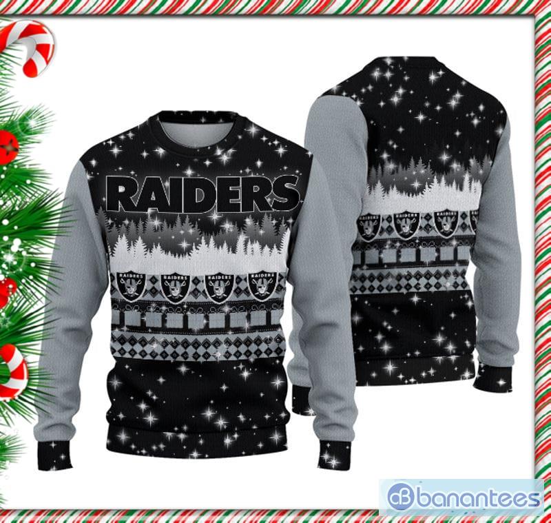 Las Vegas Raiders Ugly Christmas Sweater For Fans - Banantees