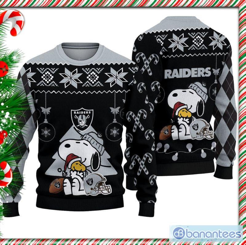 Las Vegas Raiders Knitted Ugly Christmas Sweater AOP Gift For Men