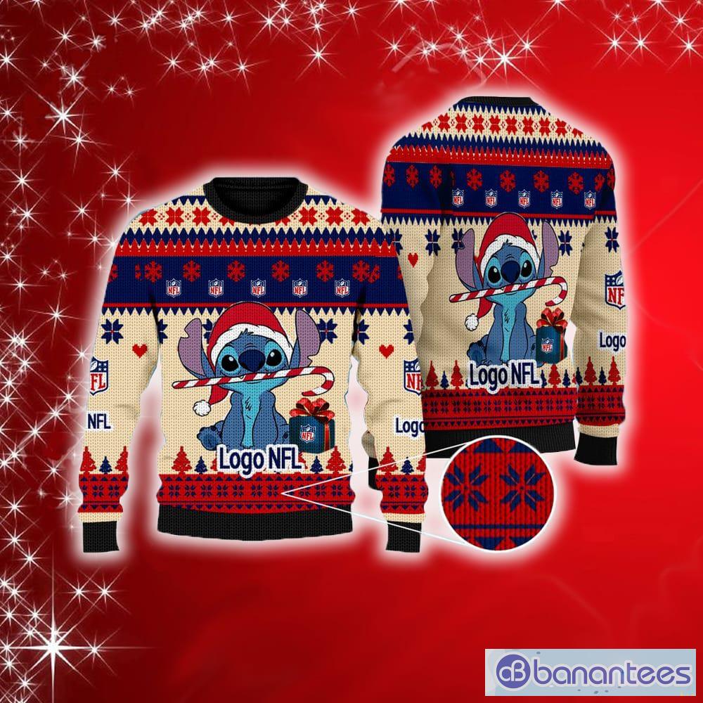 Logo NFL Stitch New Ugly Christmas Sweater For Men And Women Gift