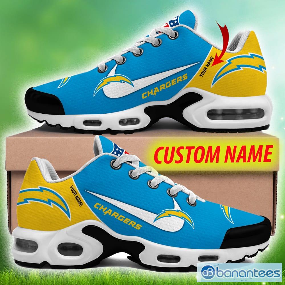 Custom Name Kansas City Chiefs New Logo Air Cushion Sports Shoes Men Women  - Banantees