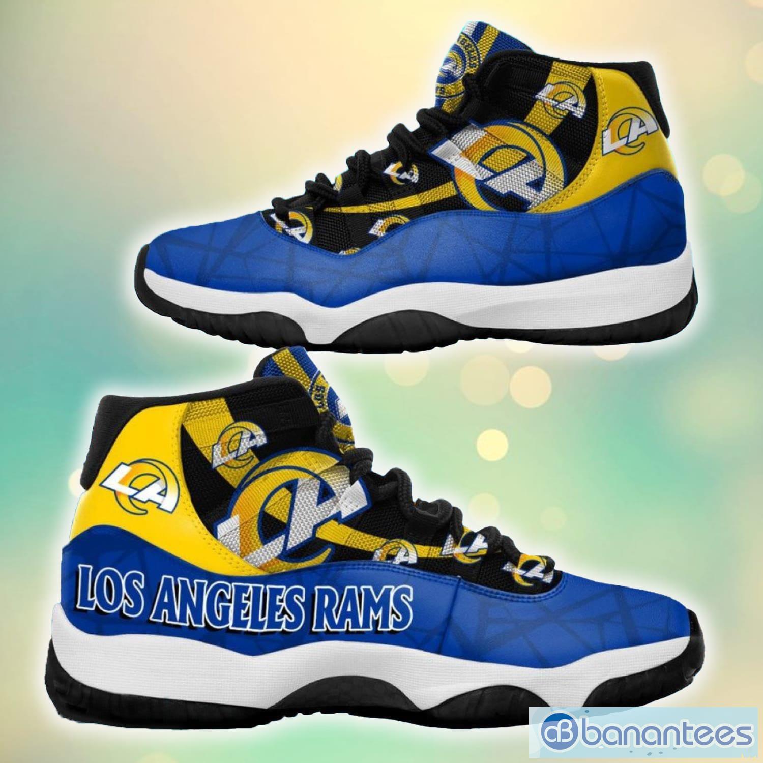 Los Angeles Chargers Custom Name Air Jordan 11 Sneaker Shoes For Sport Fans  - Banantees