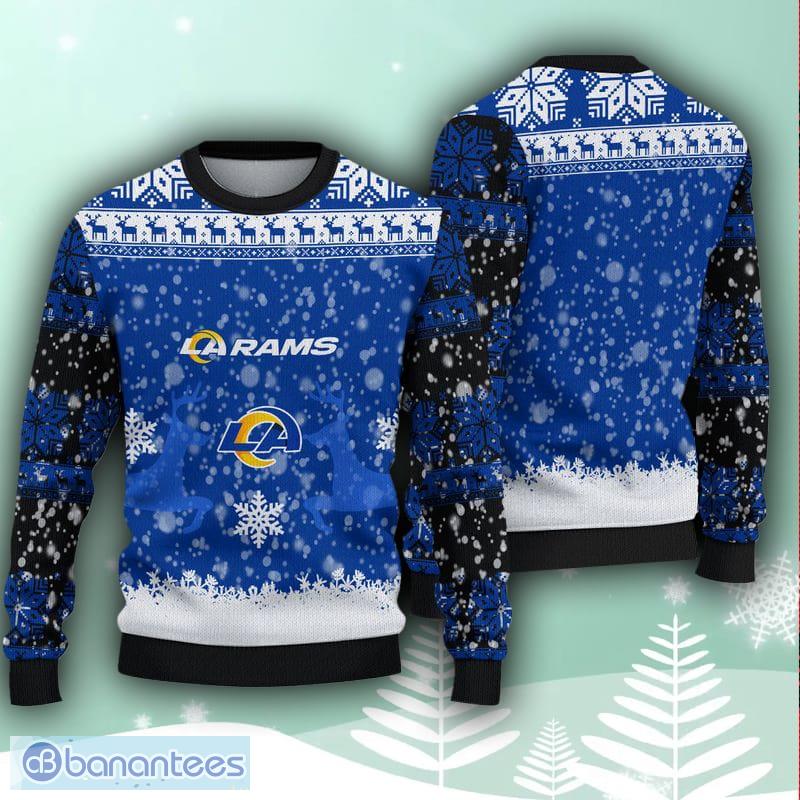 Los Angeles Rams Logo Sport Team Christmas Reindeers Pattern Ugly