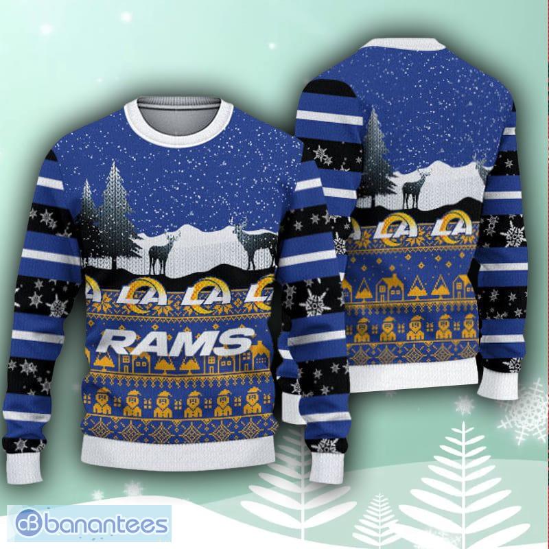 Los Angeles Rams Christmas Grinch Ugly Sweater For Men Women - Banantees