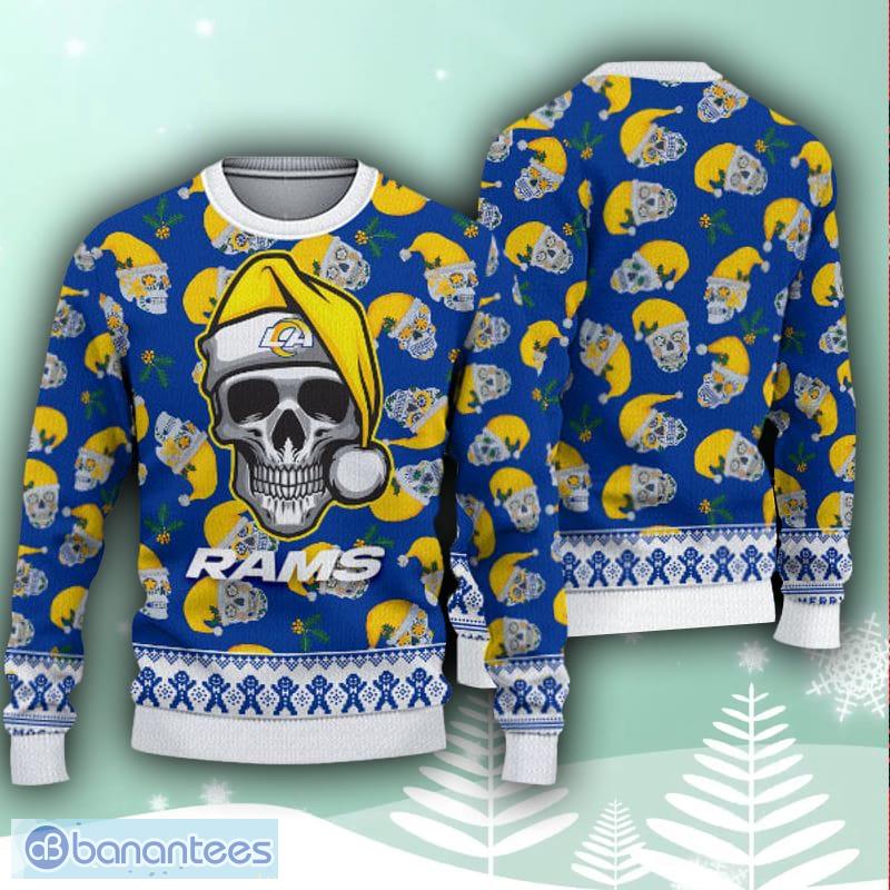 Los Angeles Rams Snowflakes Pattern Ugly Christmas Sweater Christmas Gift -  Banantees