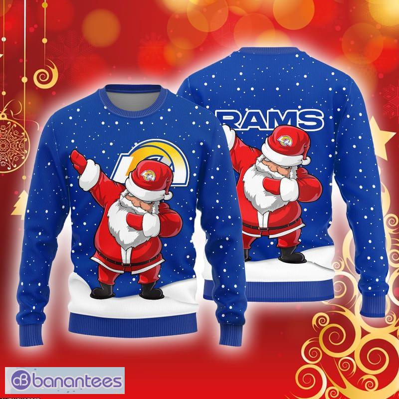 Los Angeles Rams Fans Santa Claus Ugly Christmas Sweater Gift