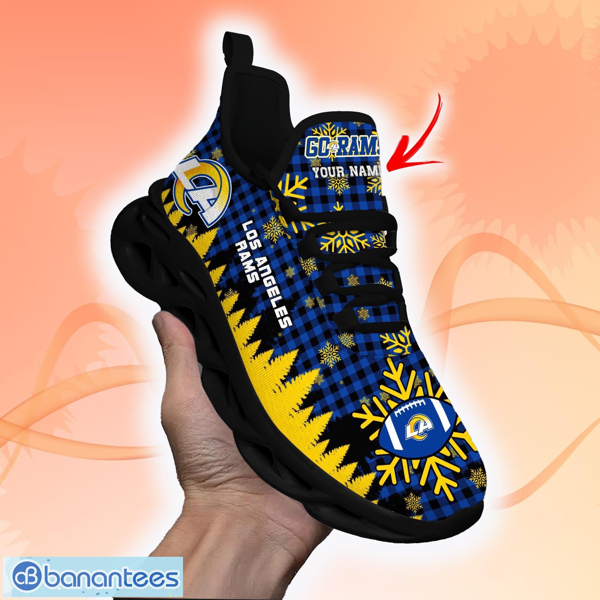 Los Angeles Rams NFL Custom Name Unique Max Soul Shoes Gift For