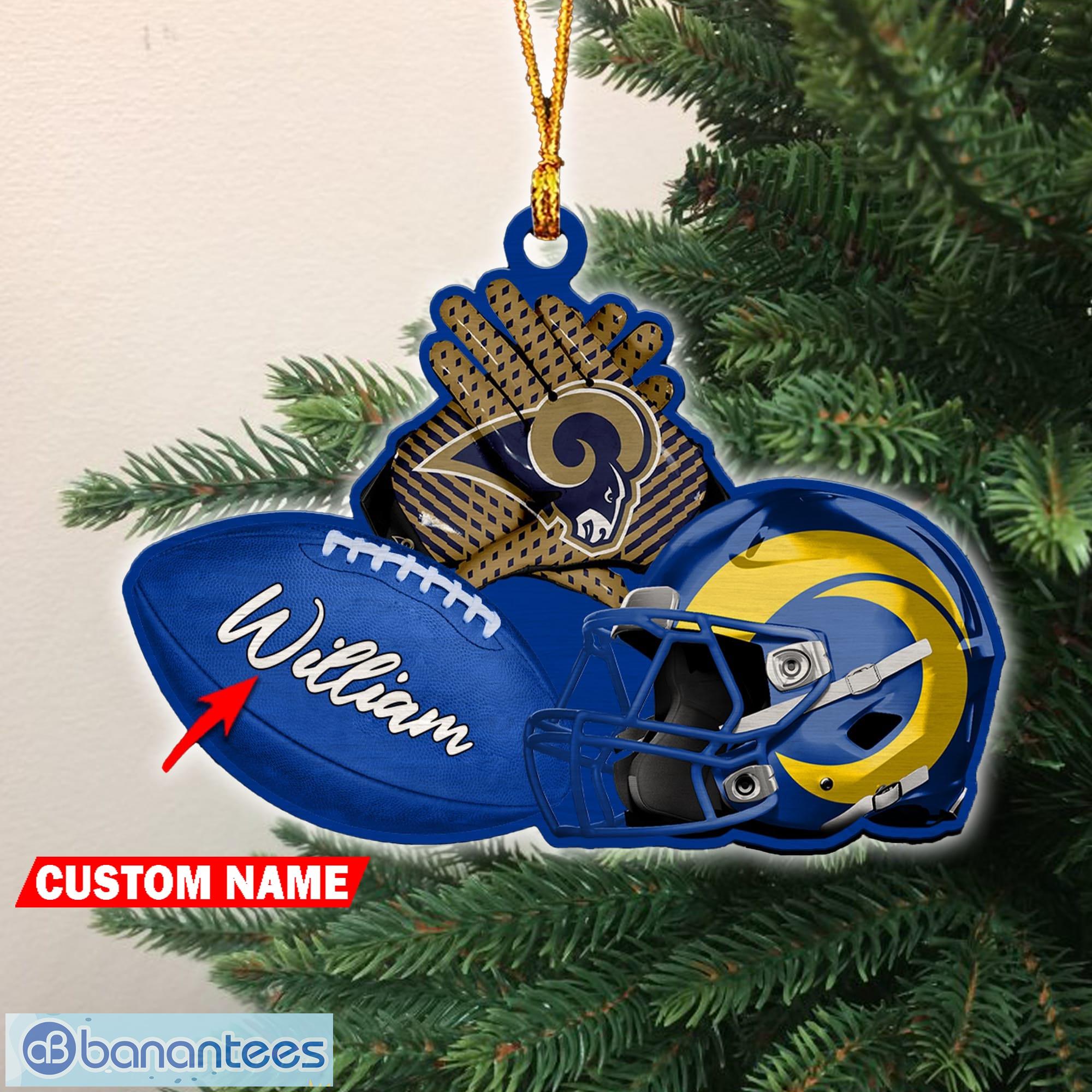 Los Angeles Rams Christmas Tree Holiday Ornament nfl football