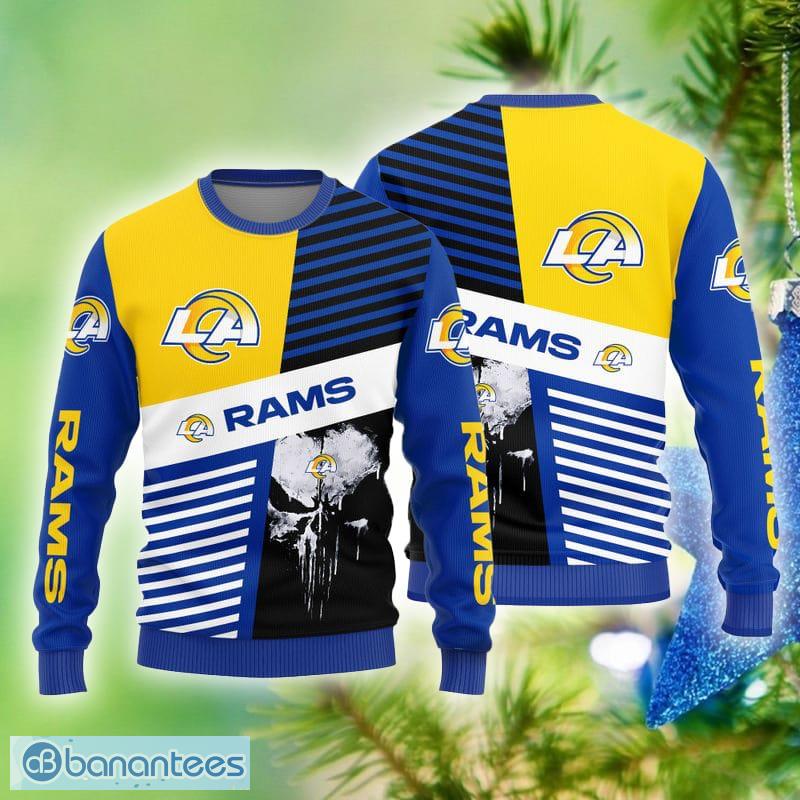 Los Angeles Rams Christmas Grinch Ugly Sweater For Men Women - Banantees