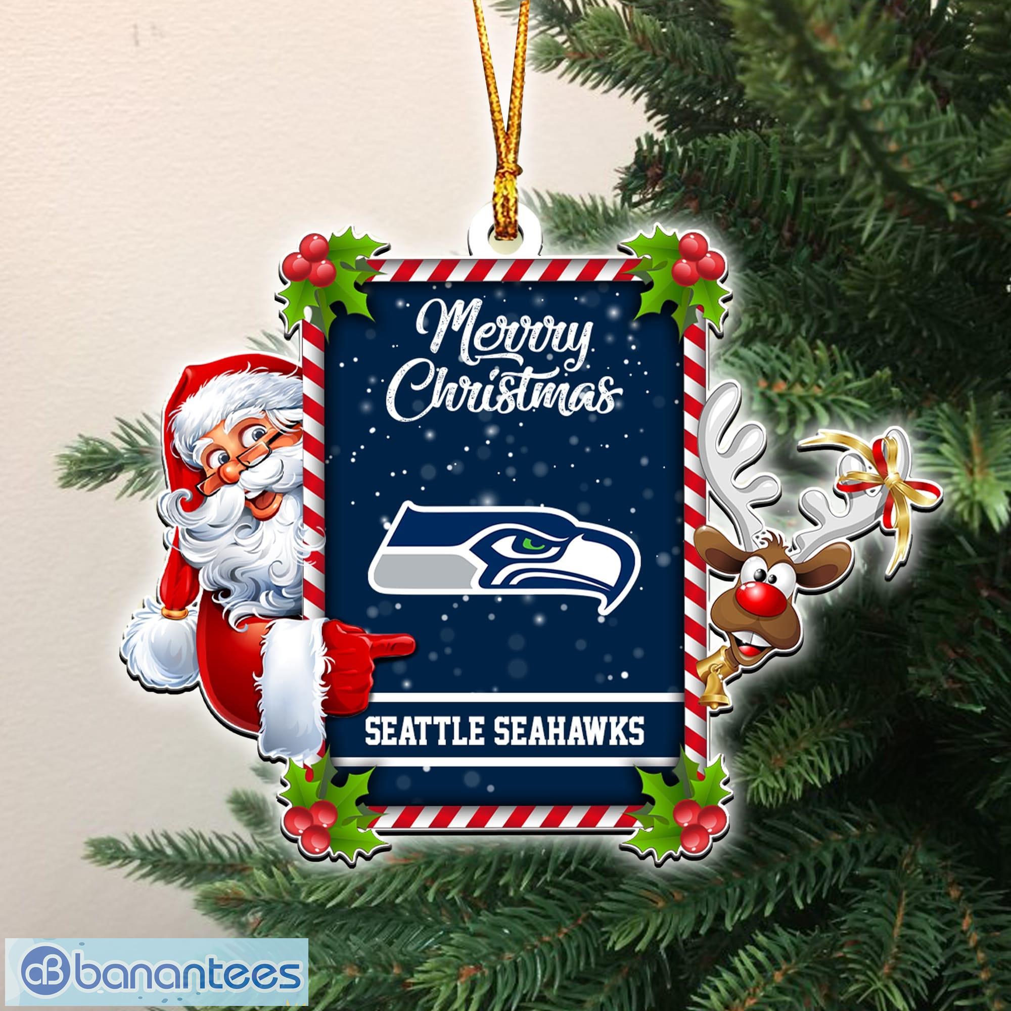 Seattle Seahawks Family Holiday Santa Hat