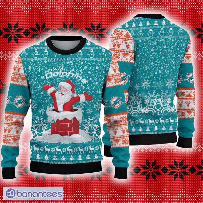 Personalized Miami Dolphins Custom Name Ugly Christmas Sweater 3D Gift For  Men And Women