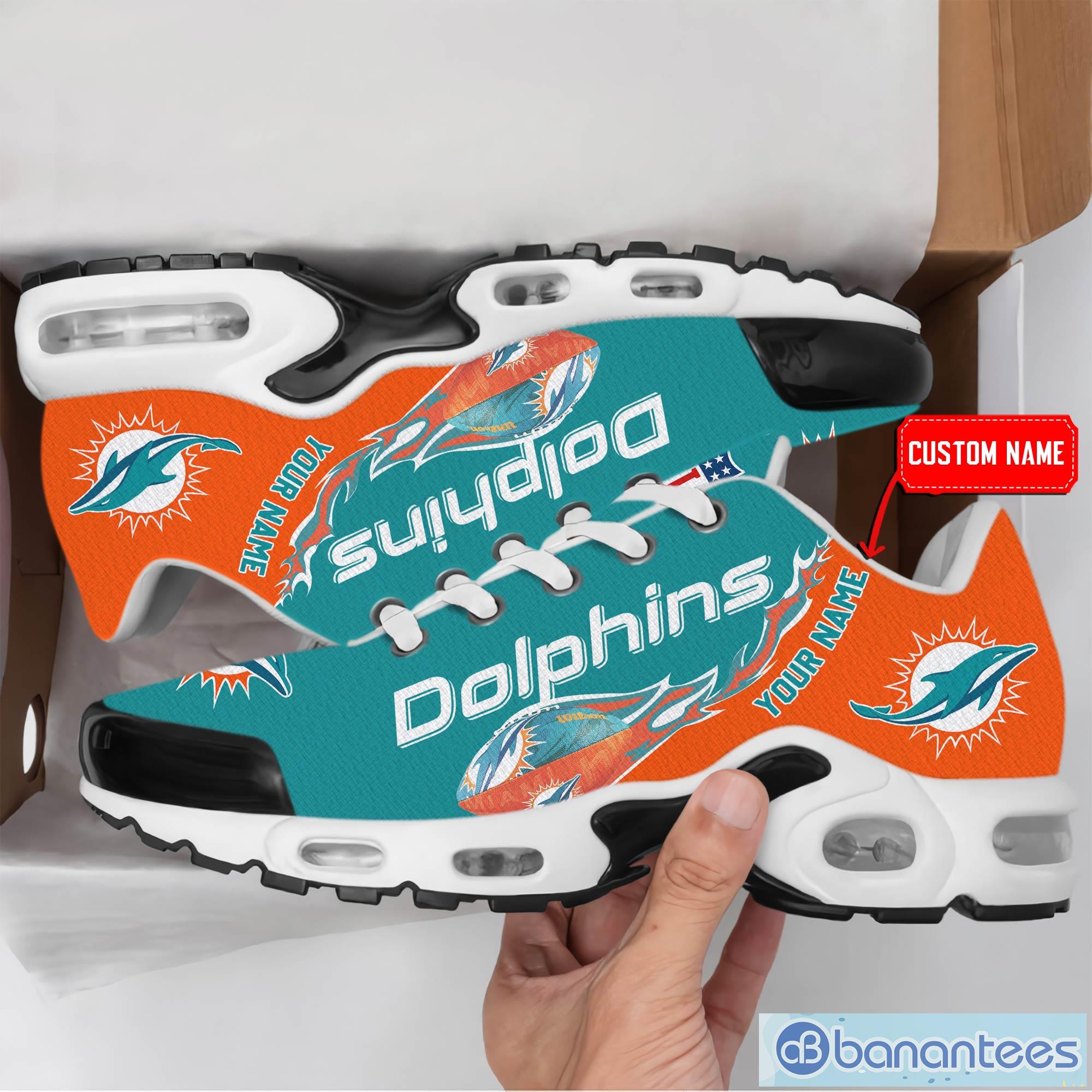 Miami Dolphins Custom Name NFL Air Jordan 11 Shoes For Men And Women Sport  Team