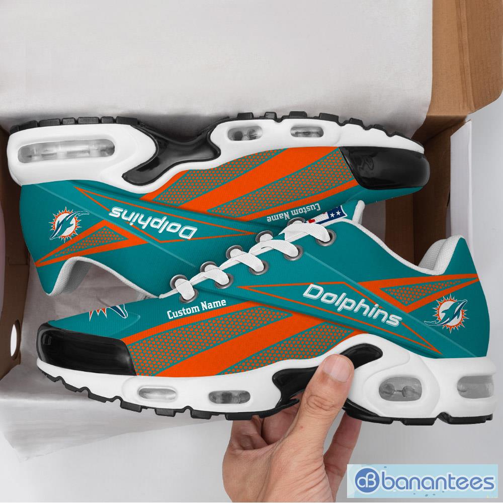 Miami Dolphins NFL Team Premium Sneakers Custom Name Air Cushion Shoes For  Fans - Banantees