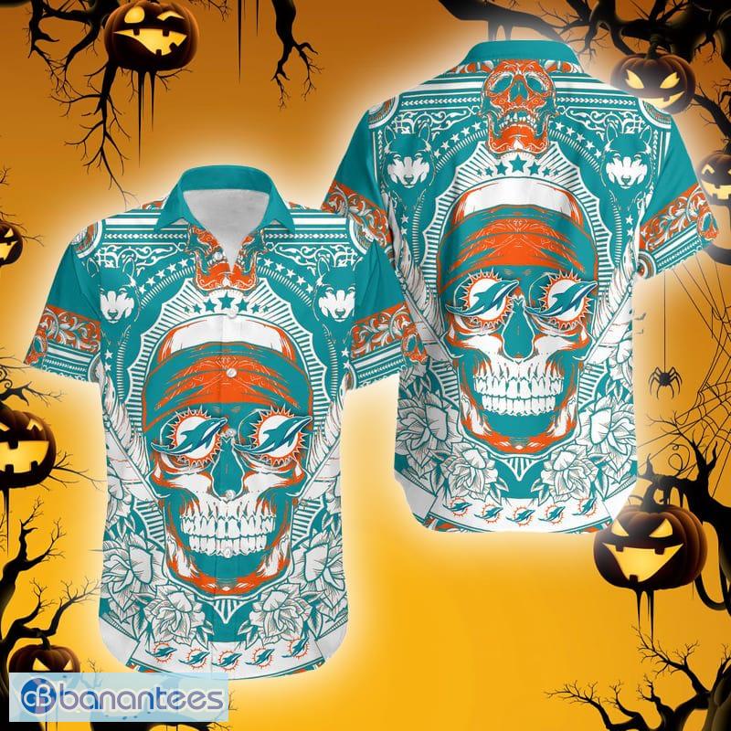 miami dolphins skull shirt