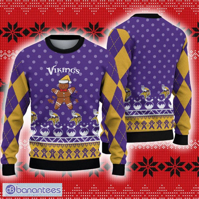 Men And Women Christmas Gift NFL Minnesota Vikings Cute 12 Grinch Face Xmas  Day 3D Ugly Christmas Sweater - Banantees