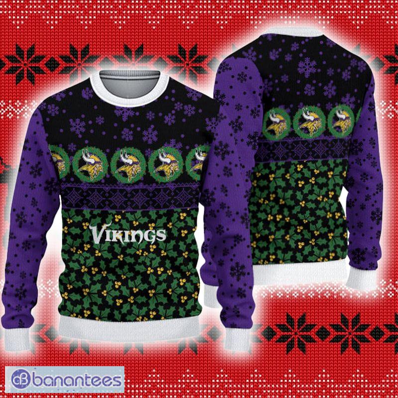 Minnesota Vikings Funny Grinch Ugly Christmas Sweater - Banantees