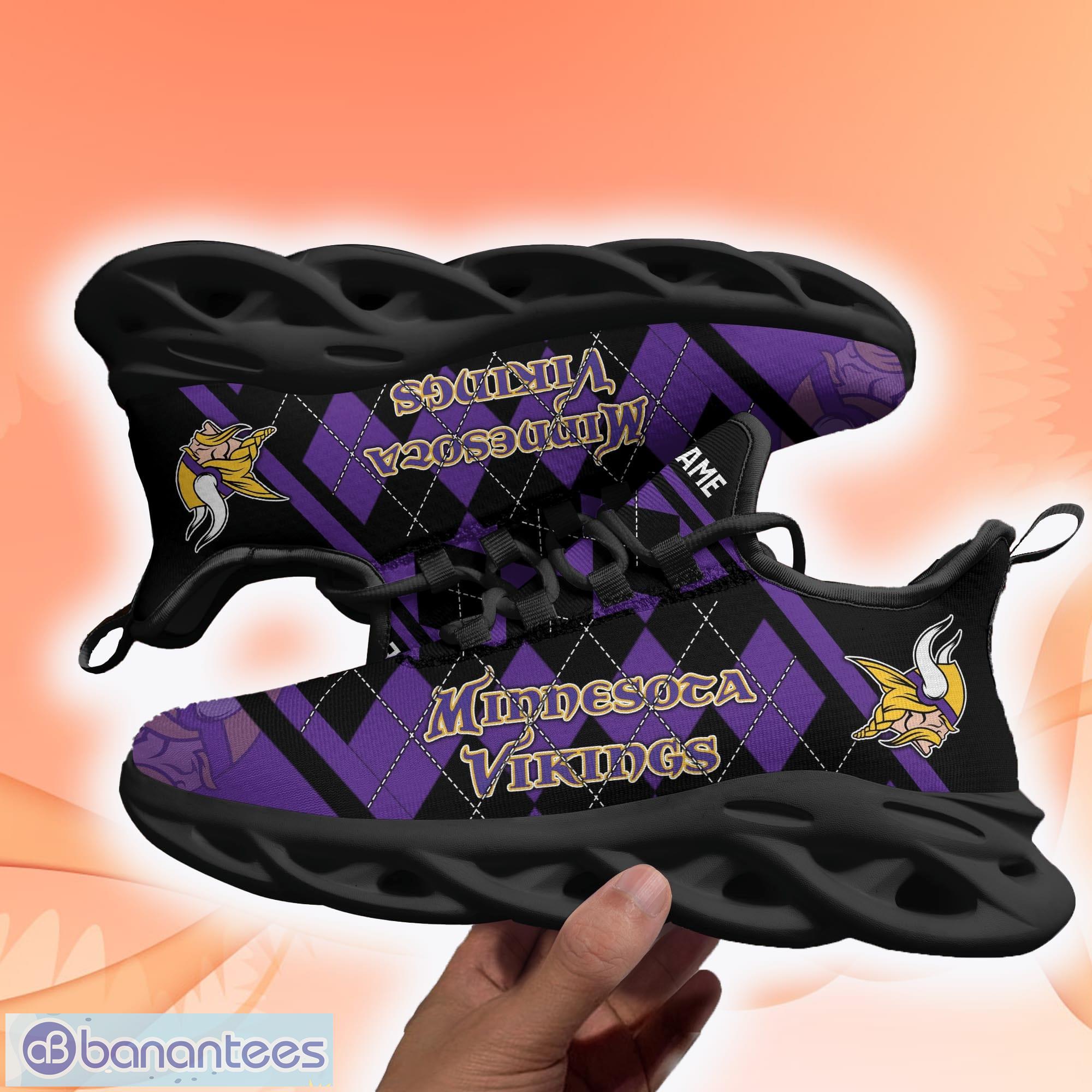 Minnesota Vikings NFL Purple Max Soul Sneakers Sport Shoes - Banantees