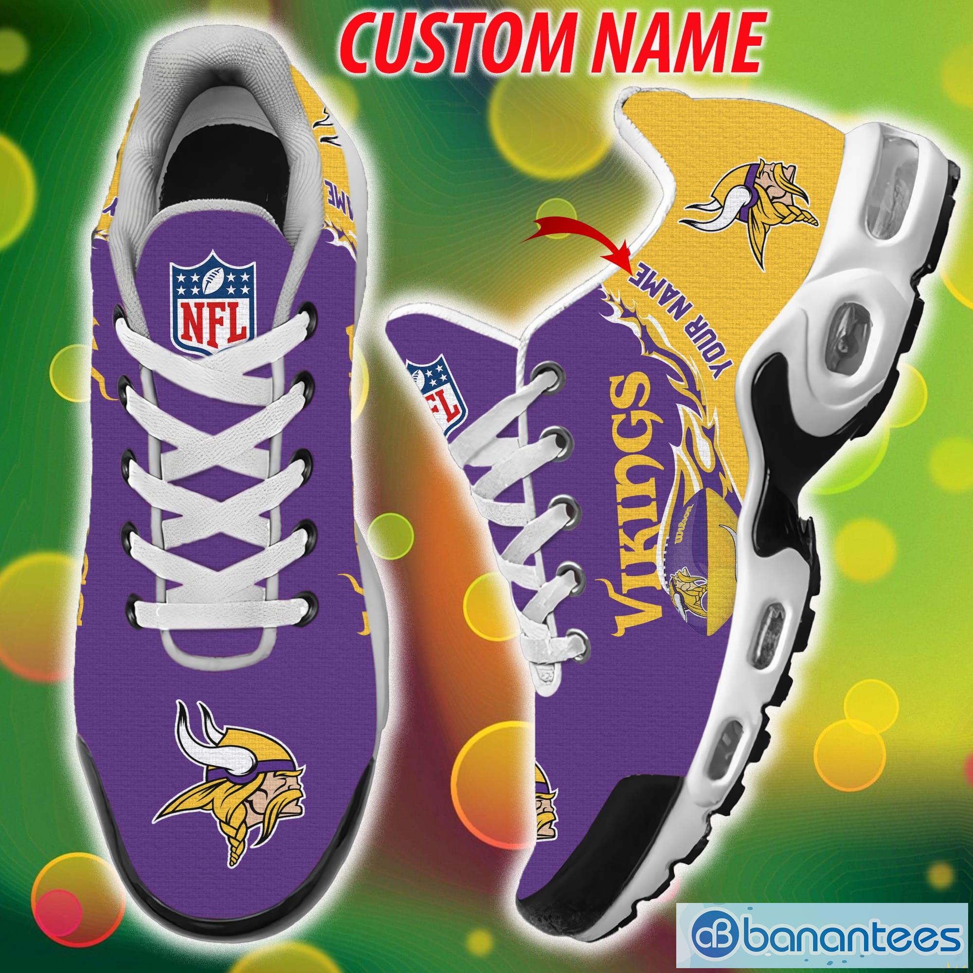 Minnesota Vikings NFL Team Luxury Brand Sneakers Custom Name Air