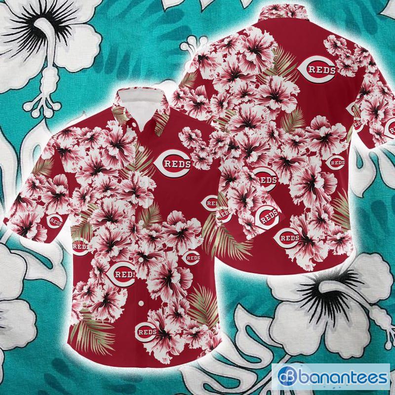 MLB Cincinnati Reds Hibiscus Flower 3D Hawaiian Shirt For Fans Gift -  Banantees