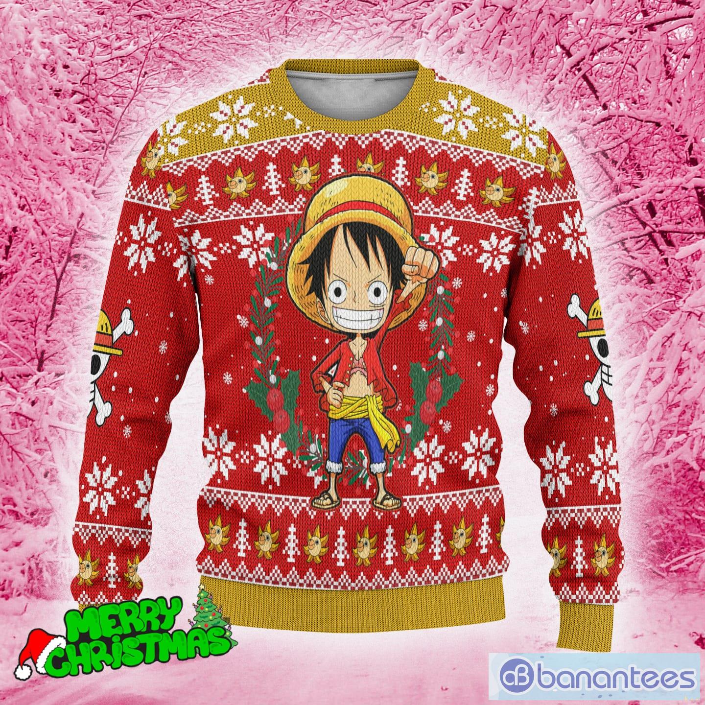 Merry Luffymas One Piece Ugly Christmas Sweater