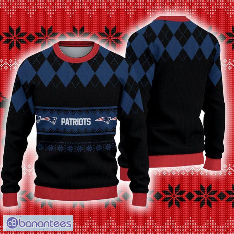 New England Patriots Fans Gingerbread Man Ugly Christmas Sweater