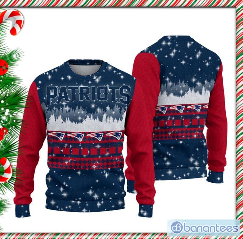 NFL New England Patriots Christmas Gift 3D Ugly Christmas Sweater For Men  And Women - Banantees