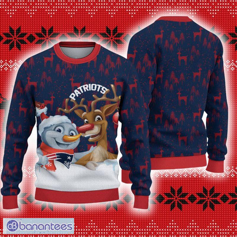 New England Patriots Ugly Christmas Sweater 3D