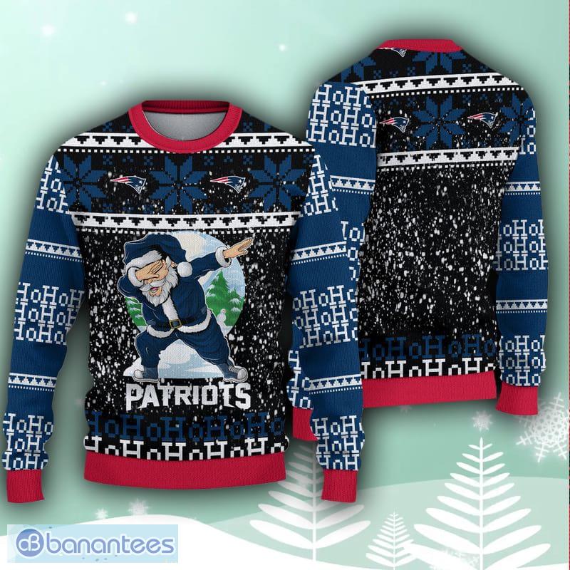 New England Patriots Christmas Santa Claus Tattoo Ugly Christmas Sweater -  Freedomdesign