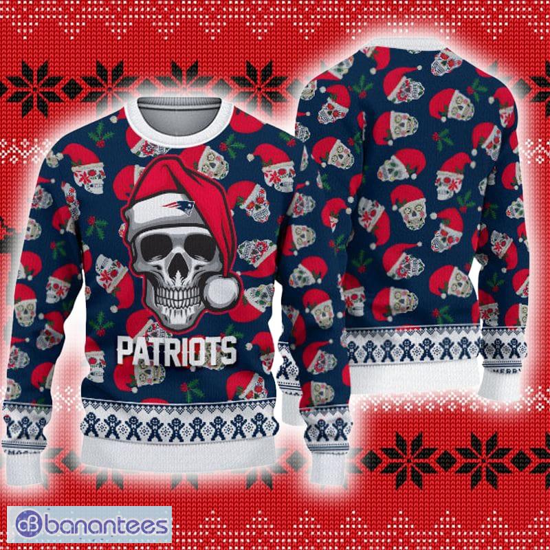 New England Patriots Snowflakes Pattern Ugly Christmas Sweater