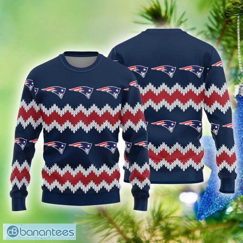 New England Patriots Ugly Christmas Sweater For Fans - Banantees