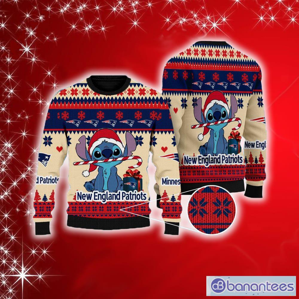 New England Patriots Christmas Gingerbread Man Ugly Christmas