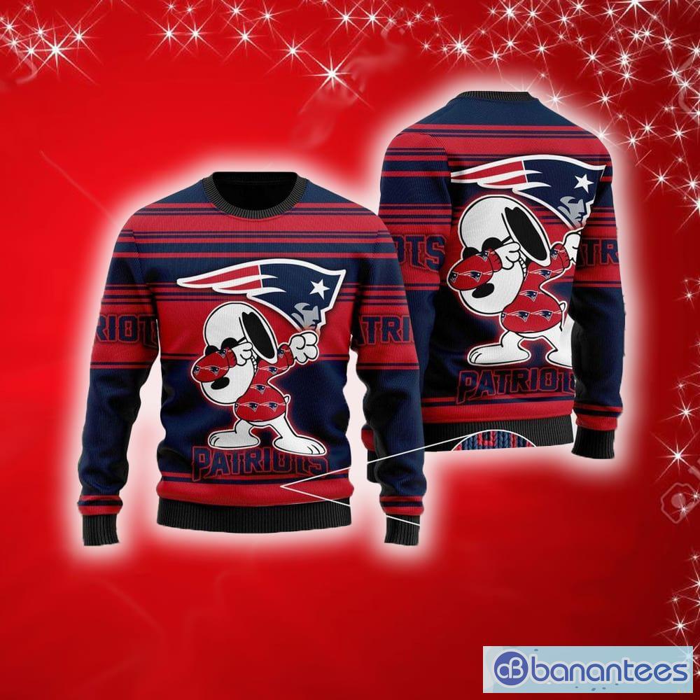 3D Print New England Patriots Sweater NFL Fans Ugly Christmas Sweater  Christmas Gift For Men And Women