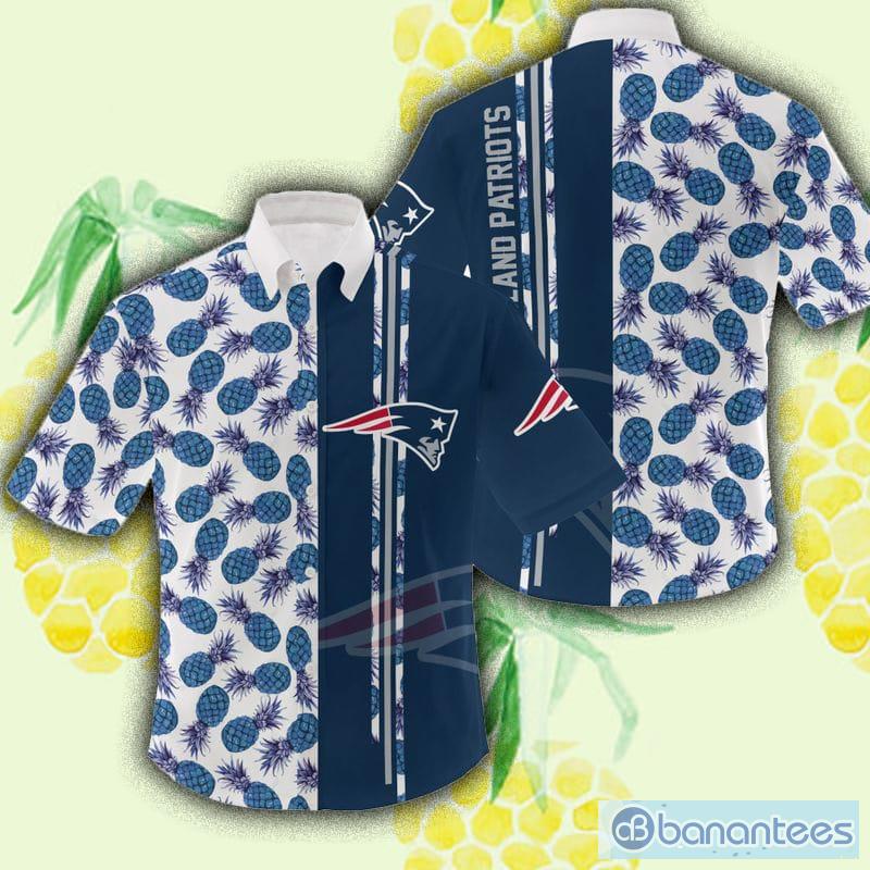 NFL New England Patriots Hawaiian Shirt Flower Tropical