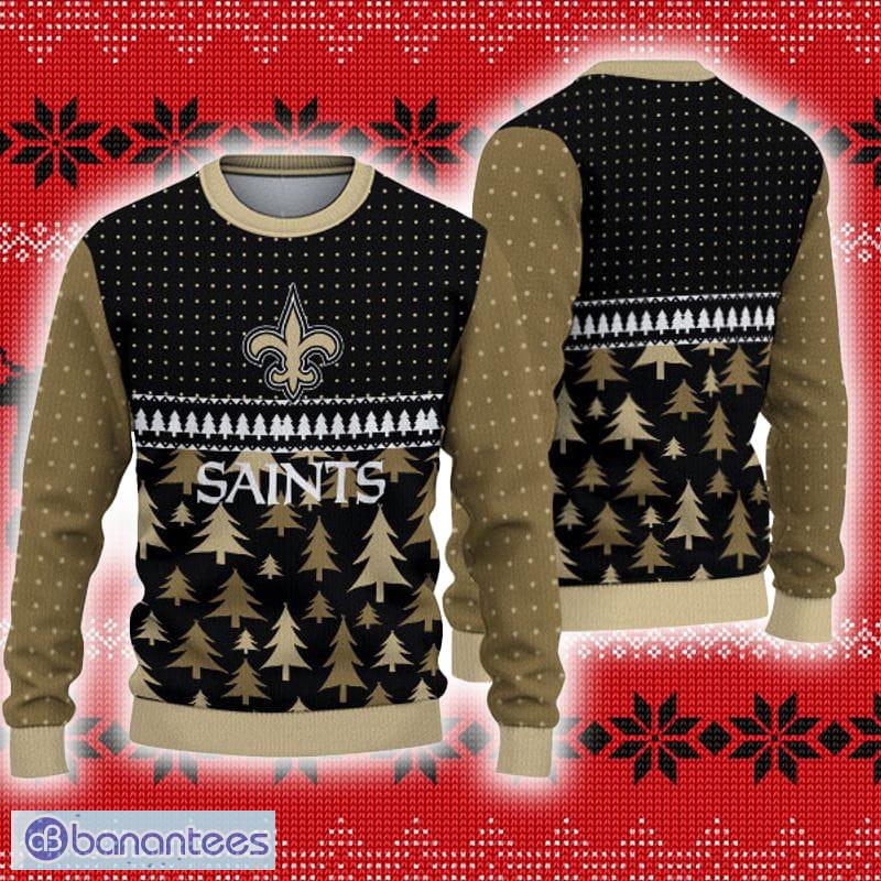 New Orleans Saints All Over Printed White Christmas Sweater