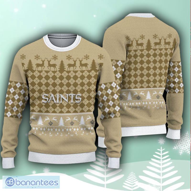 NFL New Orleans Saints Christmas Sweater Xmas Gift - Banantees