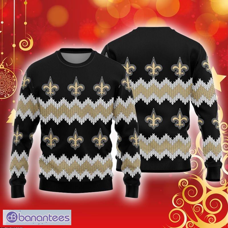 New Orleans Saints Basic Pattern Knitted Ugly Christmas Sweater