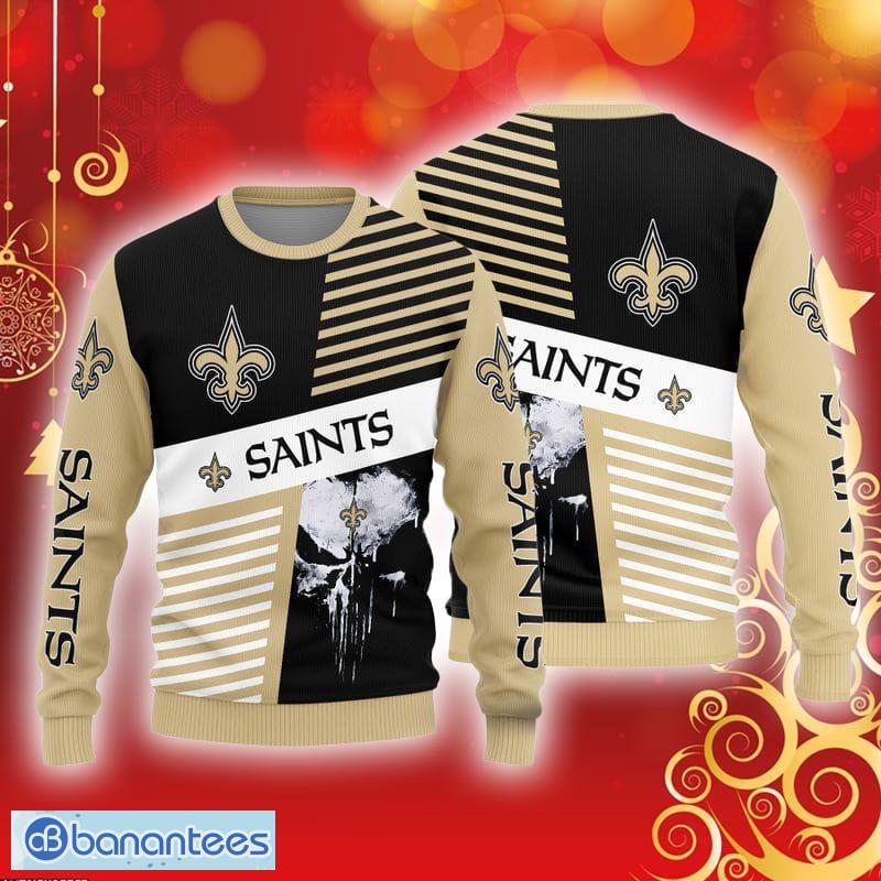 New Orleans Saints Basic Pattern Ugly Christmas Sweater - Banantees