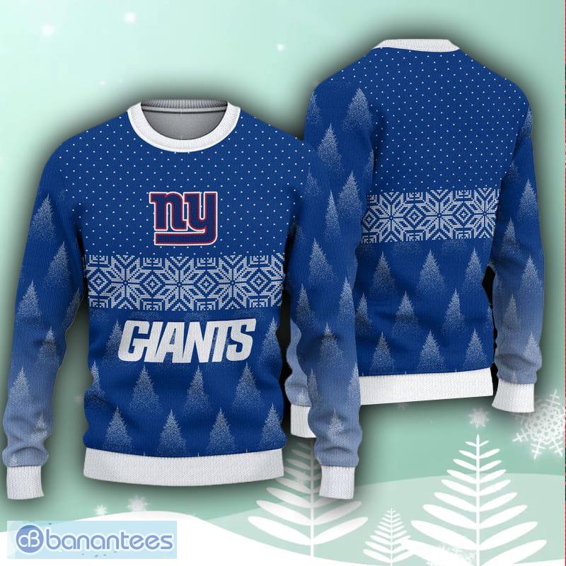 New York Giants Christmas Pattern AOP Snowboard Ugly Sweater Gifr
