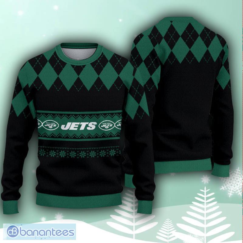 New York Jets Christmas Pattern Ugly Christmas Sweater Christmas Gift -  Banantees