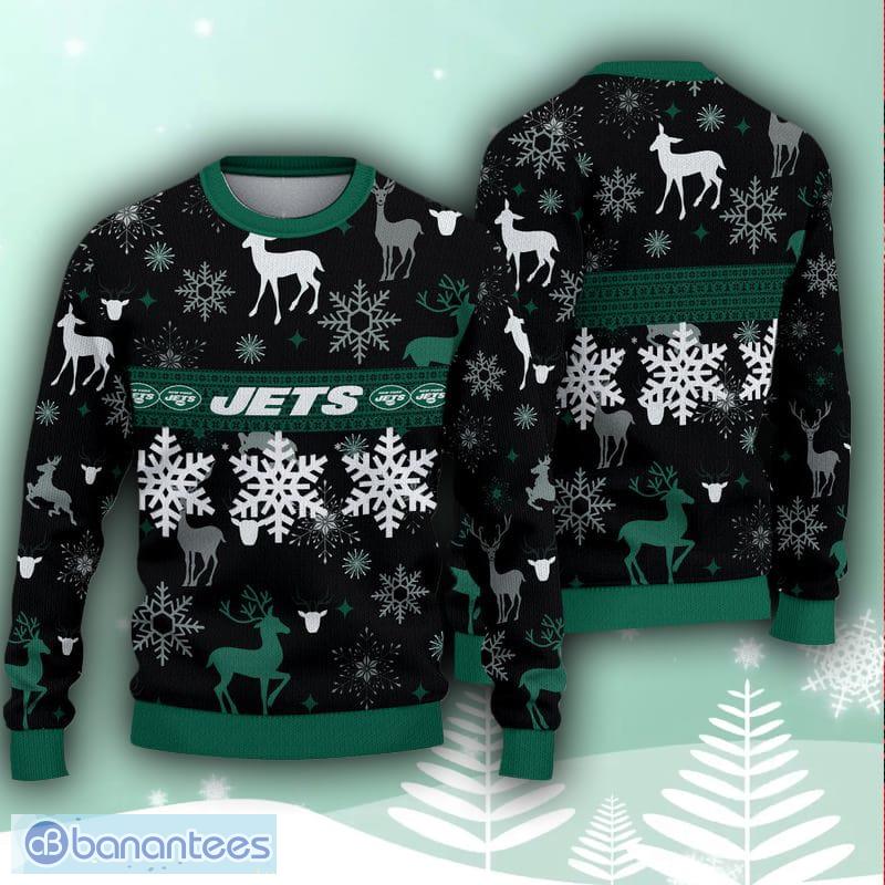 New York Jets Christmas Pattern Ugly Christmas Sweater Christmas Gift -  Banantees