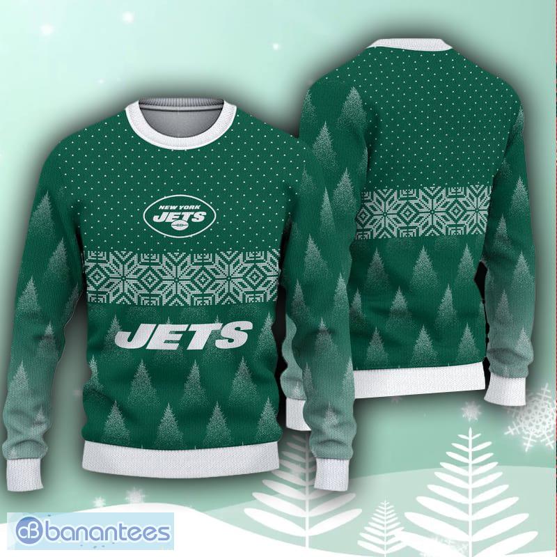 New York Jets Fans Gingerbread Man Ugly Christmas Sweater Gift