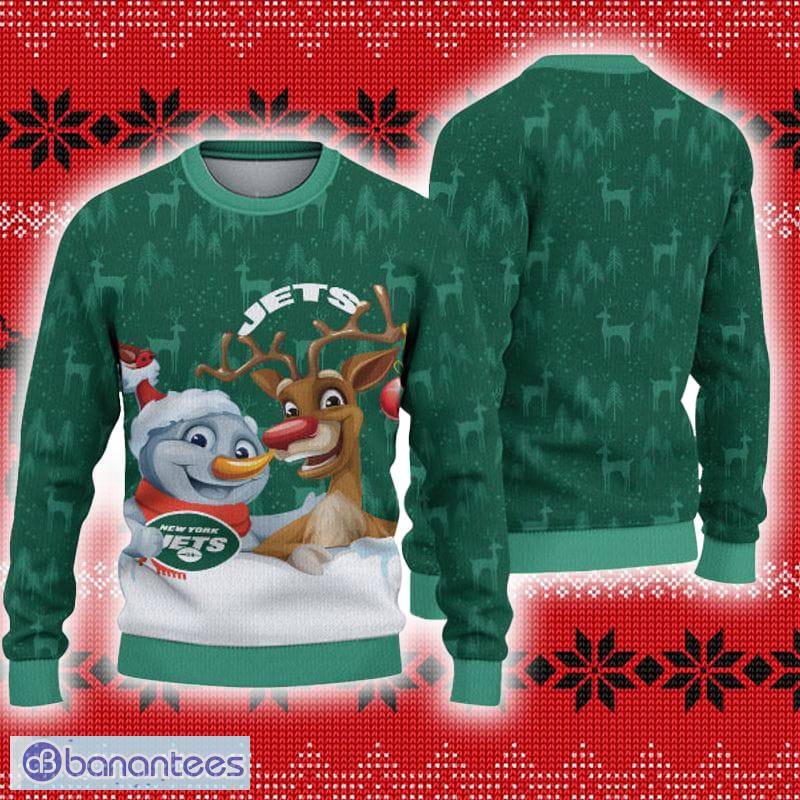 NFL New York Jets New Season Textile Knitted Christmas 3D Sweater -  Banantees