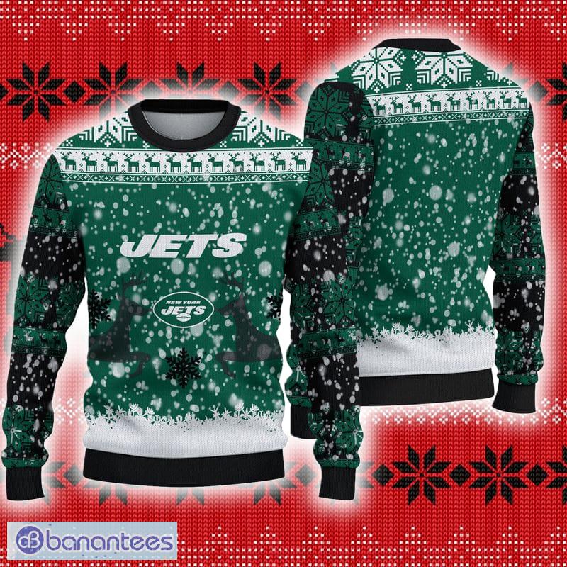 New York Jets Christmas Snow Ugly Sweater For Men Women - Banantees