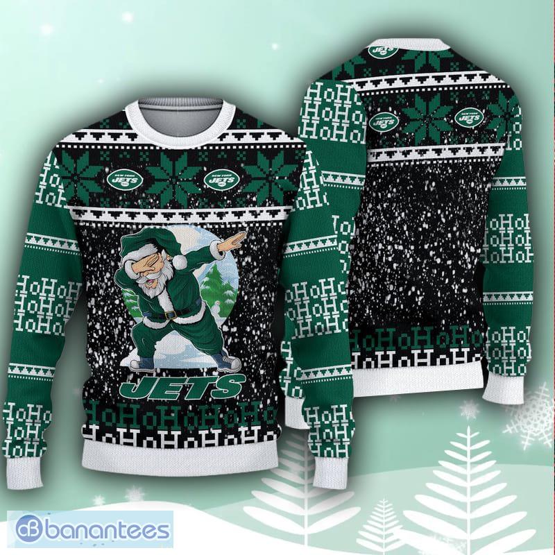 New York Jets Christmas Santa Claus Ugly Sweater For Men Women - Banantees