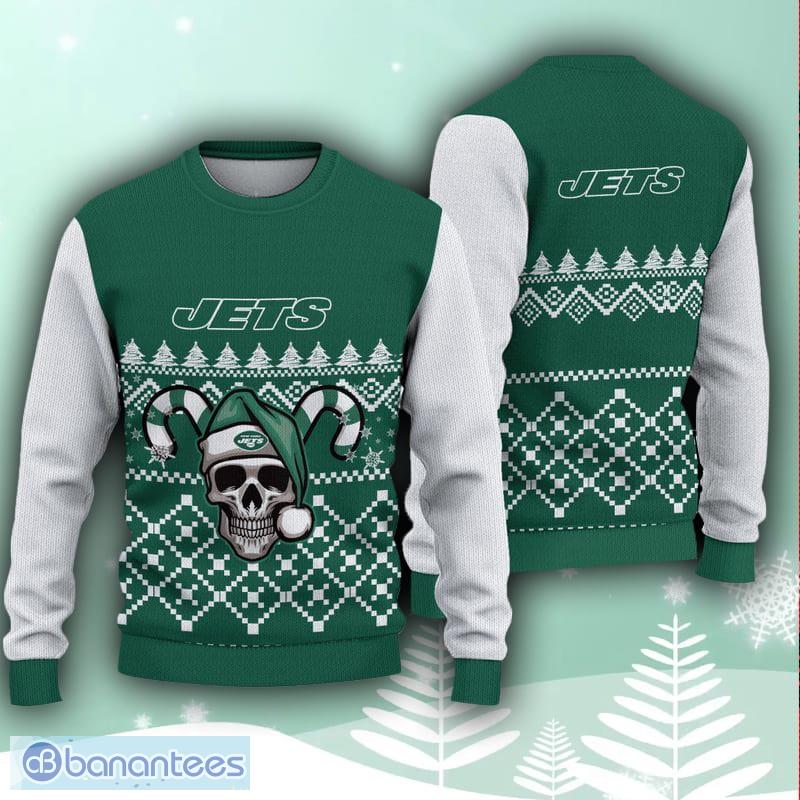 New York Jets Christmas Pattern Ugly Christmas Sweater Christmas Gift -  Banantees