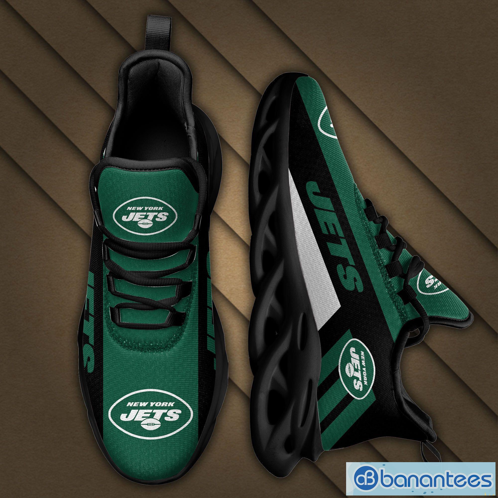 New York Jets Logo Triangle Running Sneaker Max Soul Shoes Gift For Men And  Women - Banantees