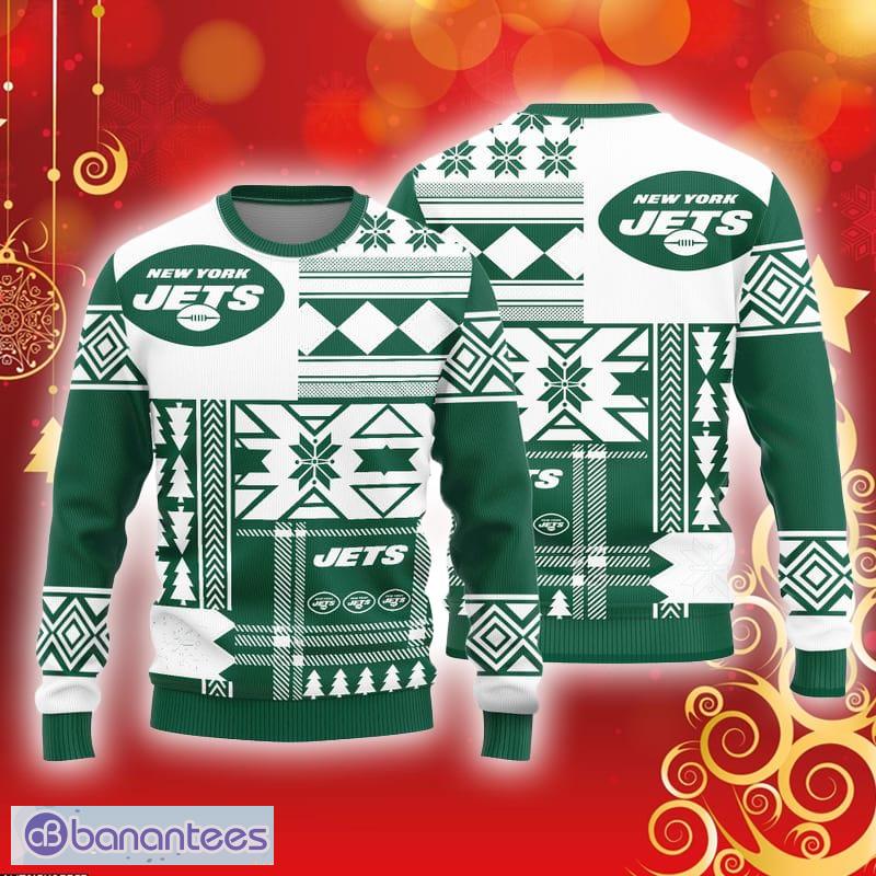 New York Jets Basic Ugly Christmas Sweater For Fans - Banantees