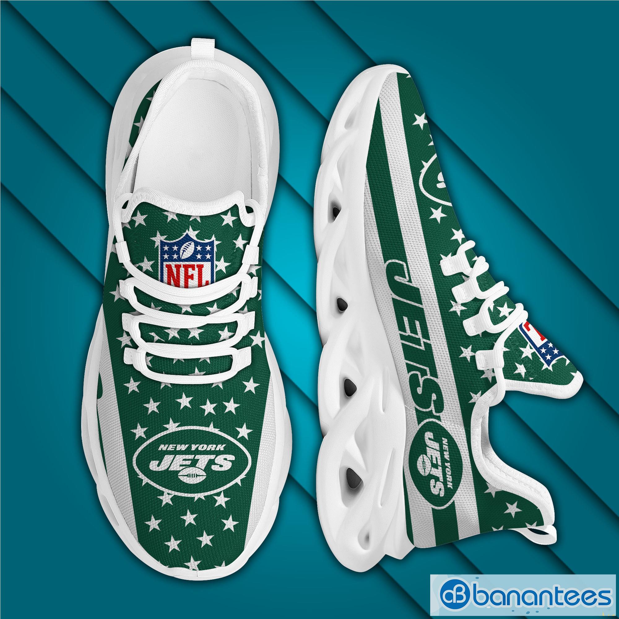 New York Jets Logo Triangle Running Sneaker Max Soul Shoes Gift For Men And  Women - Banantees